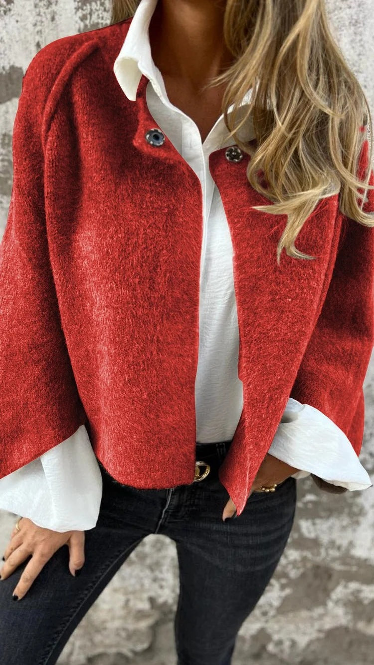 Soft Cashmere Long Sleeve Jacket