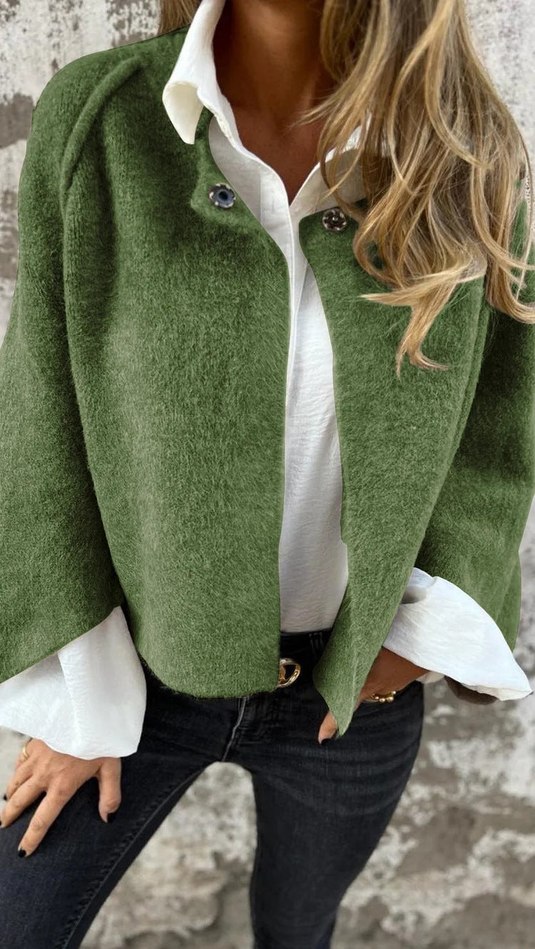 Soft Cashmere Long Sleeve Jacket