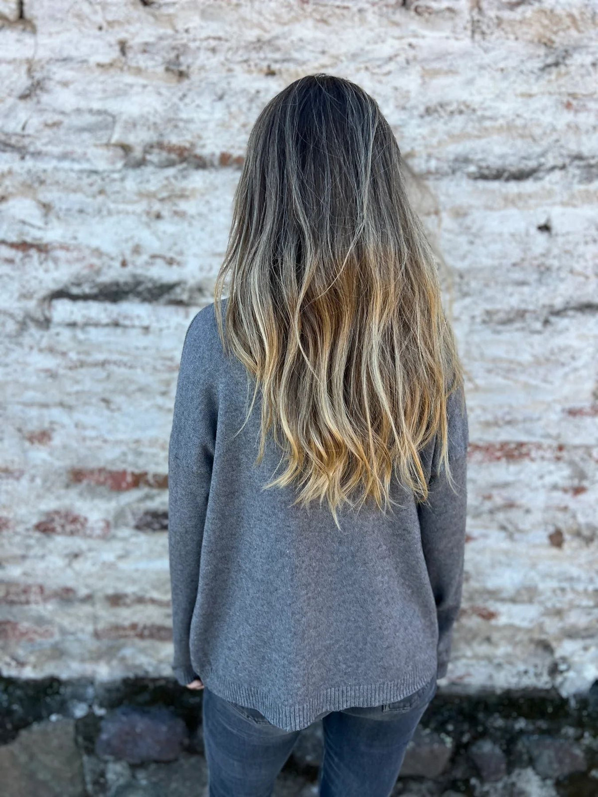 Turtleneck Buttoned-Sleeves Knit Sweater