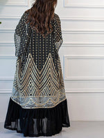 Gorgeous Bat Sleeve Cape Coat Dress Two Piece Suit
