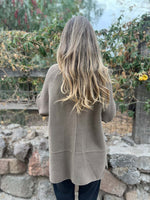Casual Cable-Knit Sleeves Cardigan Knitted Jacket