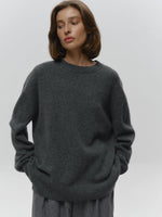 Basic Solid Pullover Knit Sweater