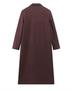 Chic Double-Breasted Long Trench Coat