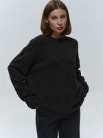Basic Solid Pullover Knit Sweater