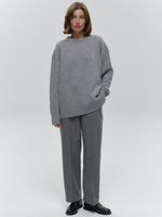 Basic Solid Pullover Knit Sweater
