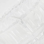 White Square Neckline Lace Mini Dress