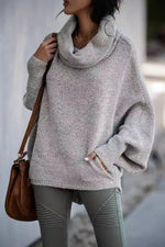 Turtleneck Bell Sleeves Knit Sweater