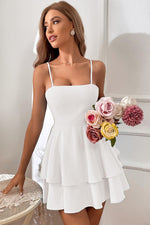 Chic Back Bow Tie Mini Dress