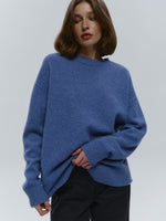 Basic Solid Pullover Knit Sweater