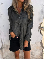 Chic Metallic Button Down Shirt