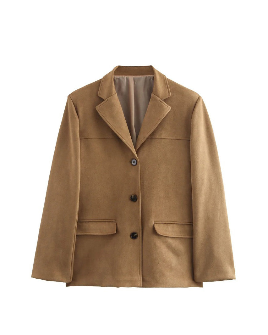 Glam Faux Suede Jacket