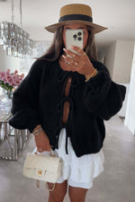 Cute Front Bow-tie Knit Cardigan