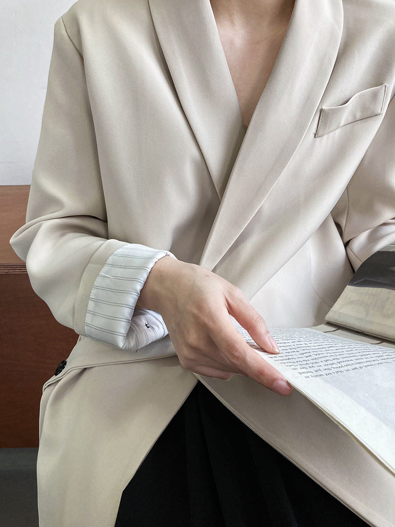 Sleek Side-Tie Blazer