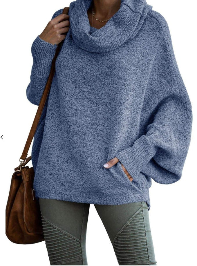 Turtleneck Bell Sleeves Knit Sweater