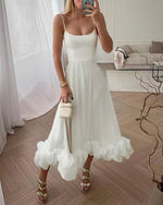 Chic Spaghetti Strap Midi Dress