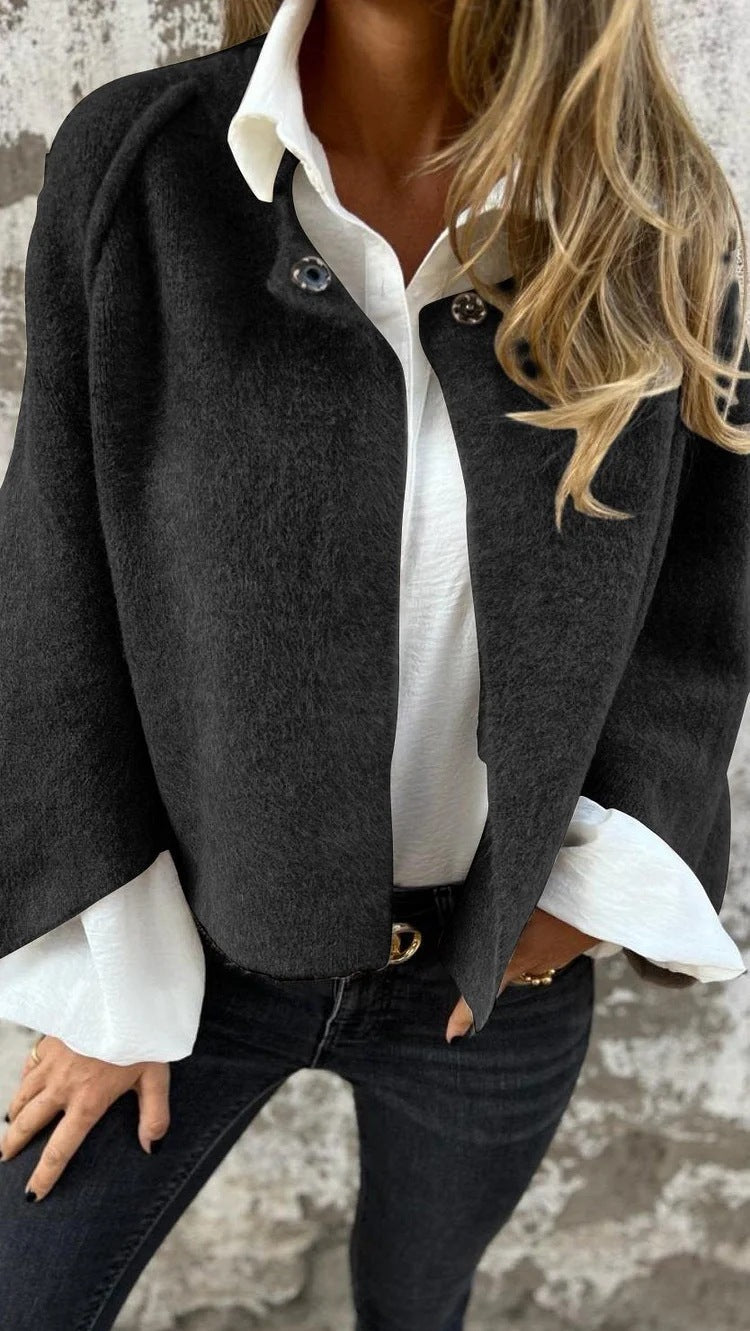 Soft Cashmere Long Sleeve Jacket