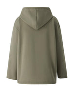 Patched Pentagram Trim Hooded Sweatshirt