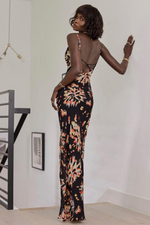 Black Floral Maxi Dress