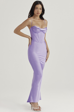 Chic Satin Slip Corset Dress
