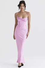 Chic Satin Slip Corset Dress