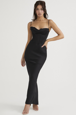 Chic Satin Slip Corset Dress
