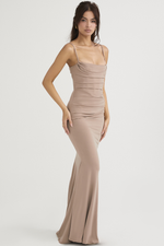 Chic Slim Fit Slip Maxi Dress