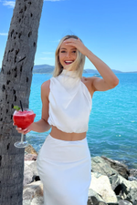 Chic Satin Esther Top + Maxi Skirt Set
