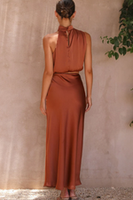 Chic Satin Esther Top + Maxi Skirt Set