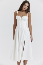 White Bustier Sundress