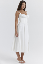 White Bustier Sundress