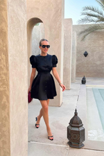 Solid Button Down Midi Dress