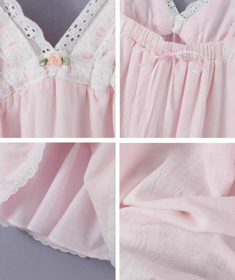 Baby Pink Slip Mini Dress