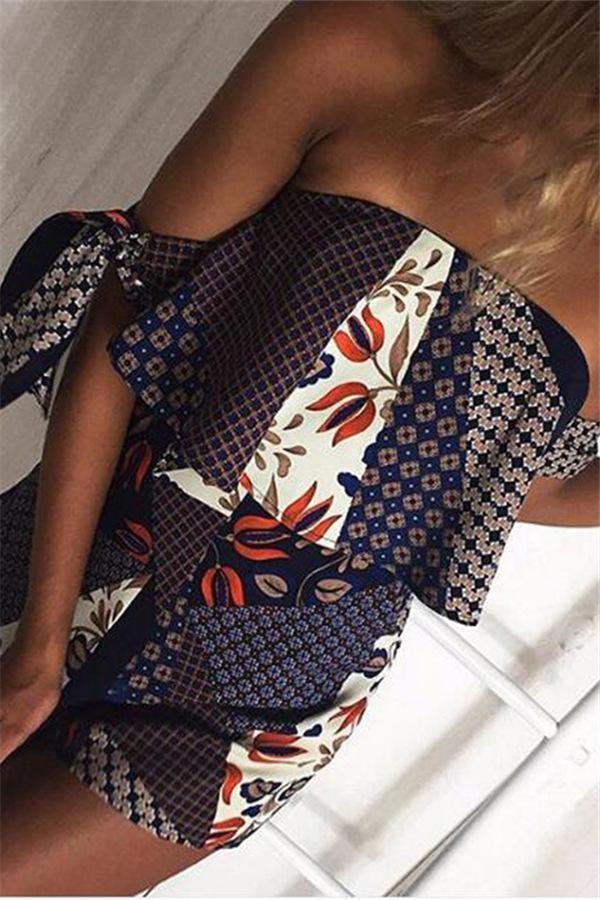 Bohemia Off Shoulder Rompers