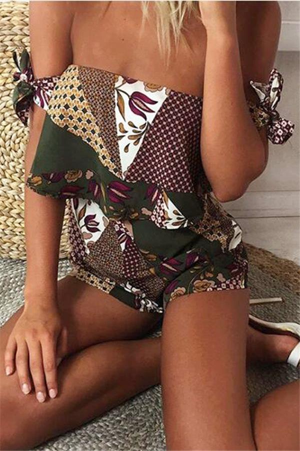 Bohemia Off Shoulder Rompers