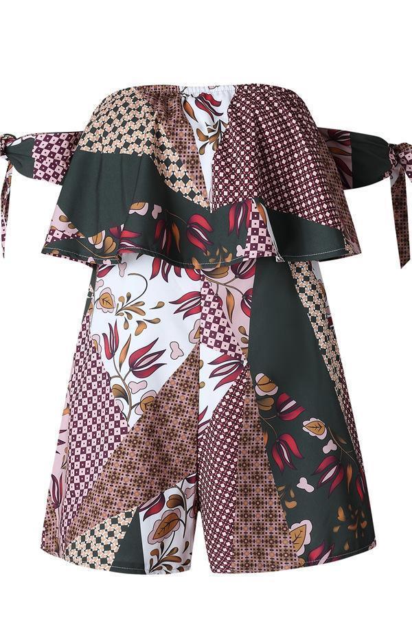 Bohemia Off Shoulder Rompers