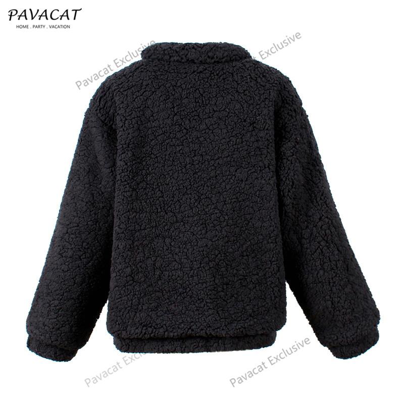 Faux Fur Front Zipper Coat