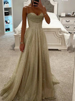 Elegant Sequined Bustier Maxi Dress