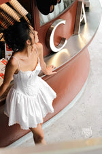 Sweet Shoulder-Tie Slip Mini Dress