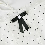 White Polka Dot Mini Dress