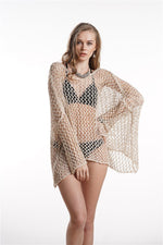 Sheer Crochet Knitted Beach Overall Top