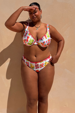 Fruit Print Triangle Bikini Sets