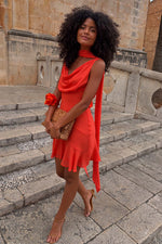 Tomato Red Mini Dress