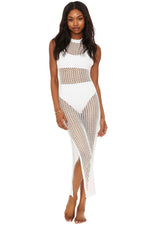 All-Matching Crochet Knit Beach Midi Dress