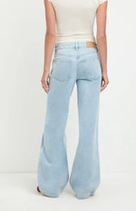 Light Blue Wide-Leg Denim Jeans