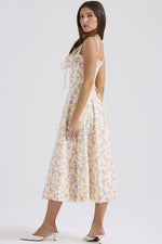 Solid Bustier Slip Midi Sundress