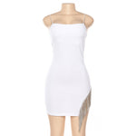 Chic Tassel Trim Bodycon Dress