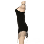 Chic Tassel Trim Bodycon Dress