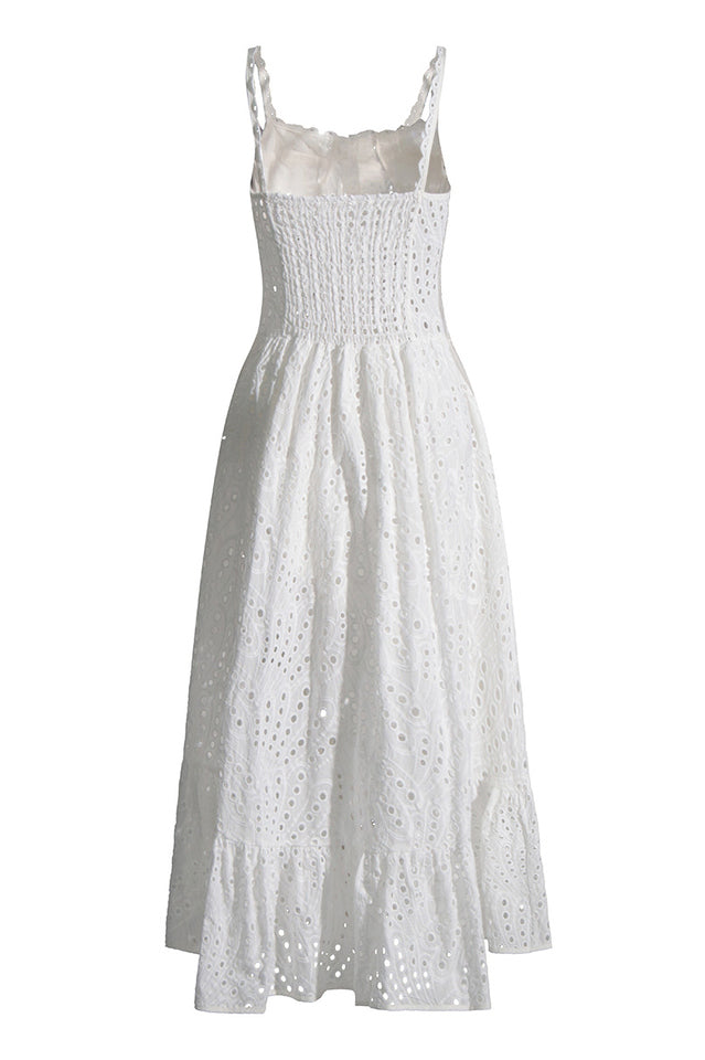 Crochet Lace Slip Maxi Dress