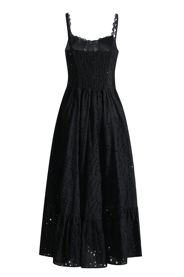 Crochet Lace Slip Maxi Dress