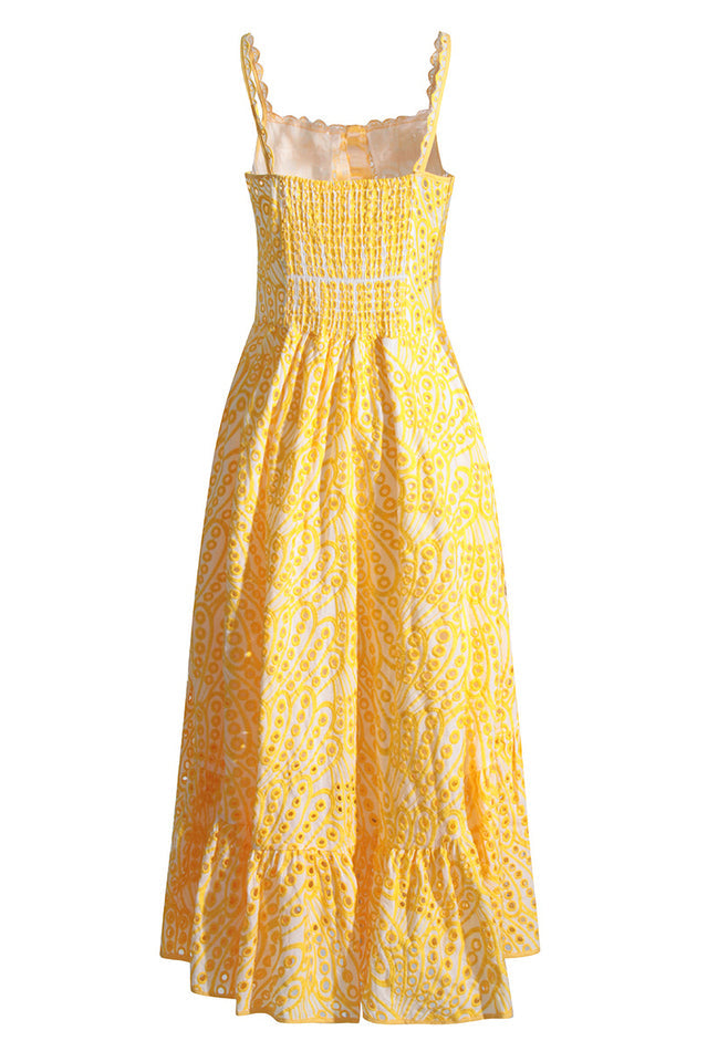 Crochet Lace Slip Maxi Dress
